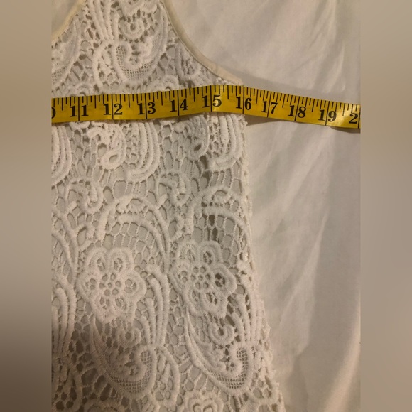CAbi, Bobbin lace top-off white with off white lining #284, S - Picture 5 of 11